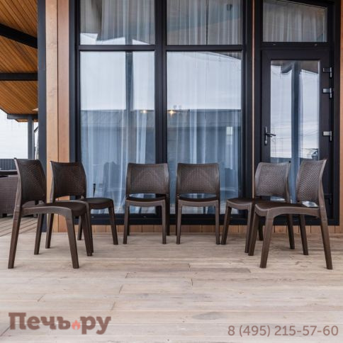 6 стульв Royal Family JULY коричневые фото