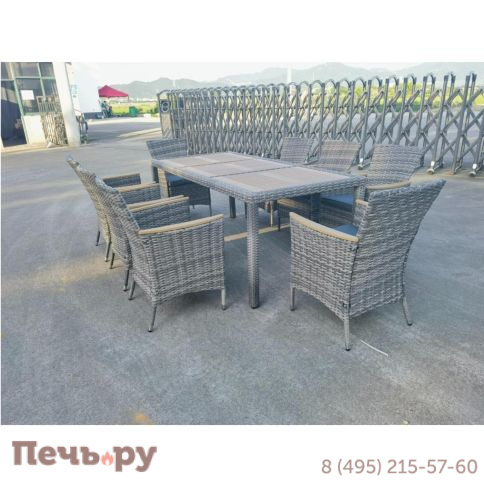 Royal Family Amelia обеденный комплект серого цвета на 8 персон фото