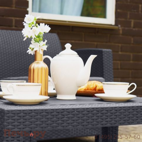 Диван трехместный Gardeck Arizona b:rattan, антрацит (3-х местная подушка) фото 12