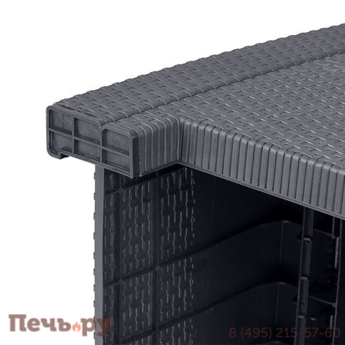 Кресло Gardeck Arizona b:rattan (2шт.), антрацит (2 подушки) фото 9