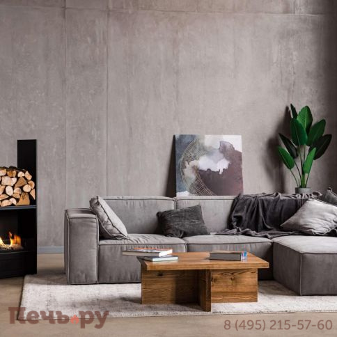 Автоматический биокамин  SappFire Chalet с объемным горением пламени 1200, с откидным лючком фото 7