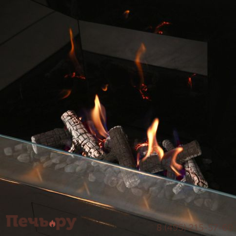 Автоматический биокамин  SappFire Chalet с объемным горением пламени 650, с откидным лючком фото 2