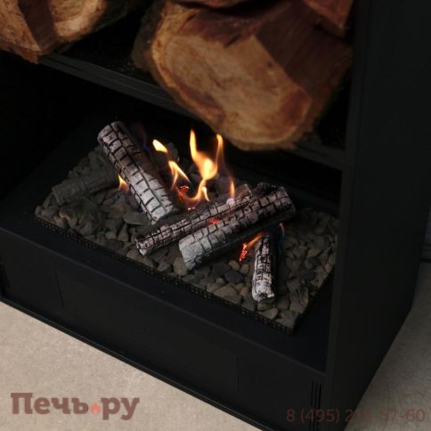 Автоматический биокамин  SappFire Chalet с объемным горением пламени 650, с откидным лючком фото 3