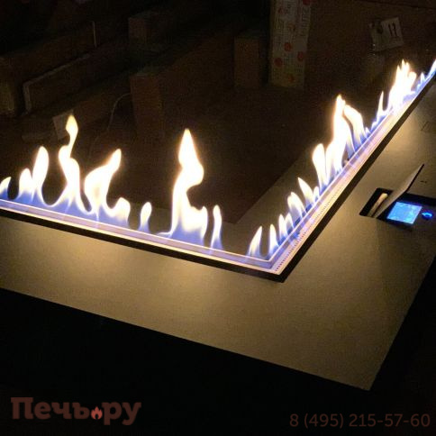 Автоматический биокамин ZeFire Automatic M 1000х1400 угловой с ДУ фото 7