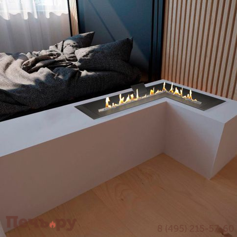 Автоматический биокамин ZeFire Automatic M 700х1000 угловой фото 5