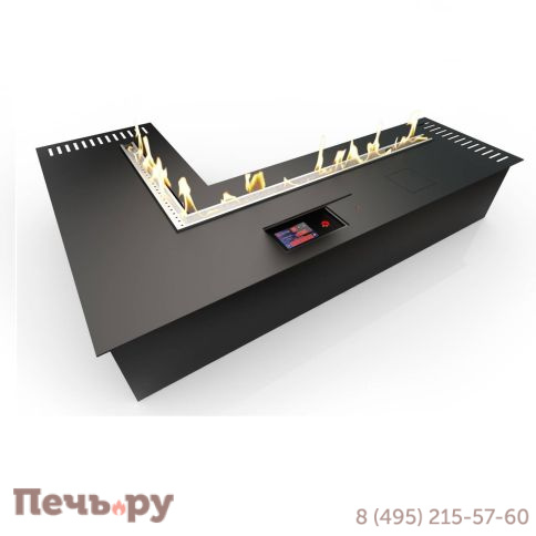 Автоматический биокамин ZeFire Automatic M 700х1000 угловой фото