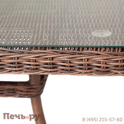 Айриш 4SiS стол плетеный из искусственного ротанга, цвет коричневый фото 4