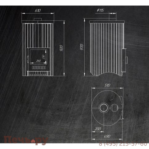 Банная печь Ферингер Ламель ПФ Уют-25  до 25 куб.м. фото 9