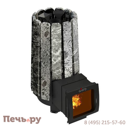 Банная печь Grill’D Cometa 180 Vega Long Window Max Stone (серпентинит) фото 4