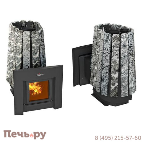Банная печь Grill'D Cometa 350 Vega Window Max Stone (серпентинит) фото