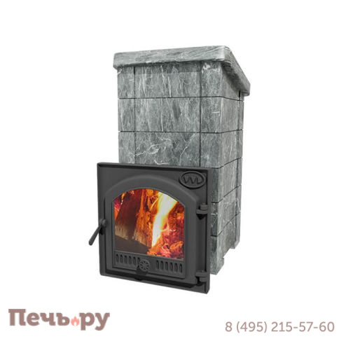 Банная печь Инжкомцентр ВВД Сударушка Семейная РК в облицовке талькохлорит с фасками фото 2