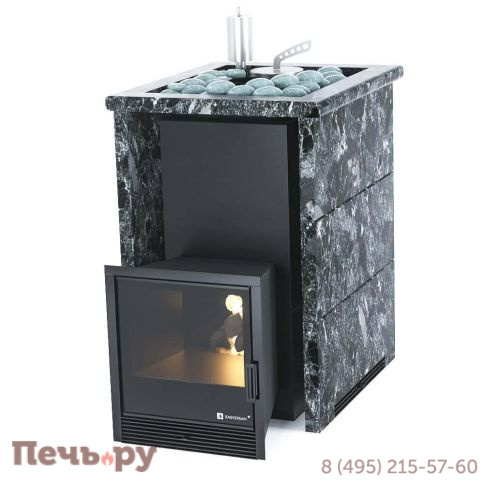 Банная печь ИзиСтим Анапа в трехстороннем кожухе с открытым верхом фото 3