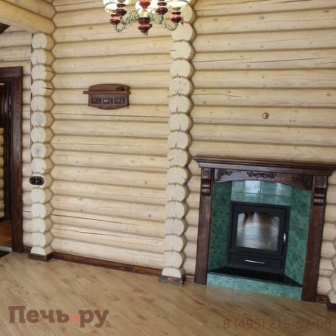 Банная печь ИзиСтим Геленджик-М2 в кожухе из змеевика фото 3