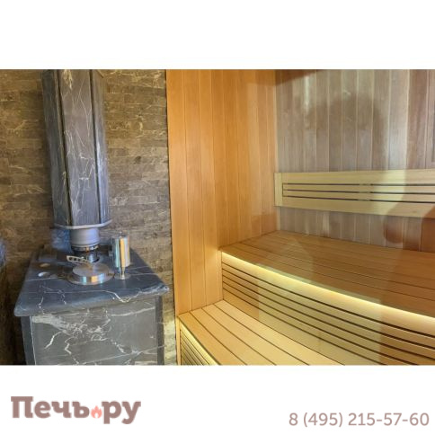 Банная печь ИзиСтим Сочи-М2 в кожухе из талькохлорита фото 10