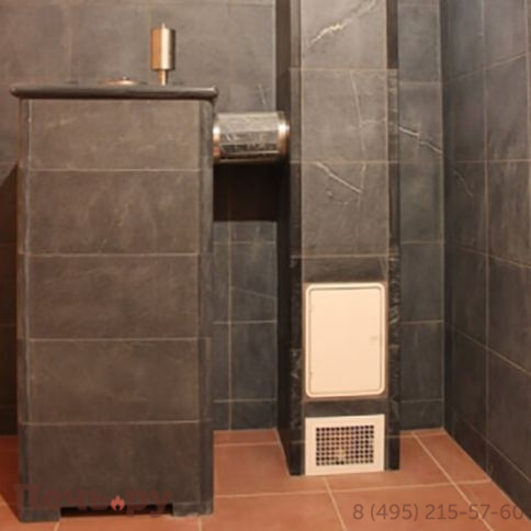 Банная печь ИзиСтим Сочи-М2 в кожухе из талькохлорита фото 5