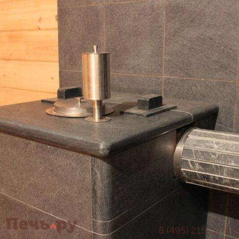 Банная печь ИзиСтим Сочи-М2 в кожухе из талькохлорита фото 6