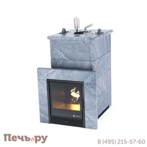 Банная печь ИзиСтим Сочи в кожухе из талькохлорита фото