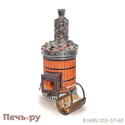 Банная печь КДМ Русская баня в кирпичной облицовке фото