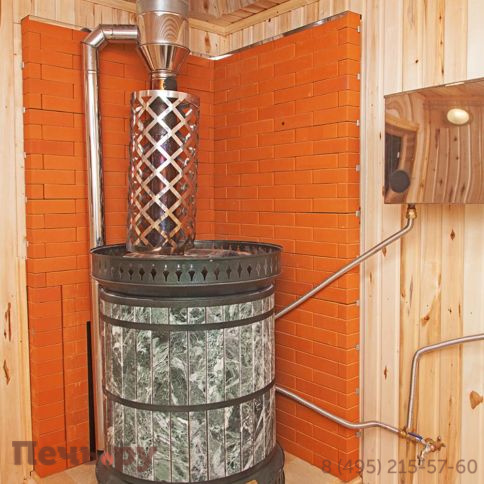 Банная печь КДМ Русская баня в змеевике фото 7