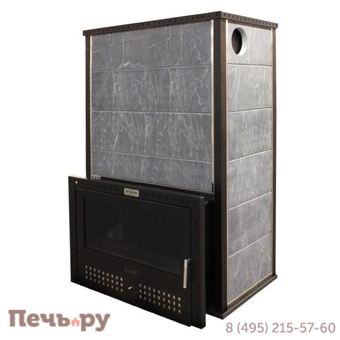 Банная печь Klover RT 100-RV в облицовке жадеит фото