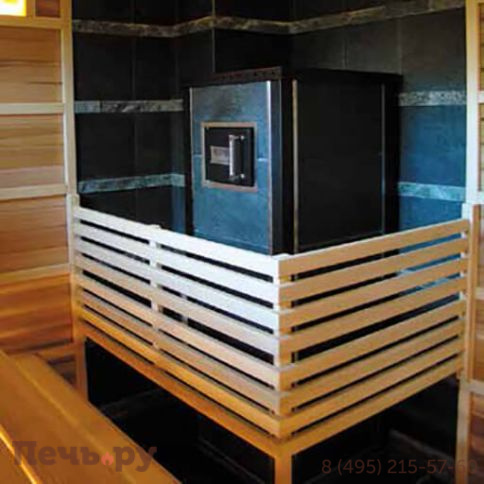 Банная печь Klover RT 50-RV в облицовке талькомагнезит фото 4