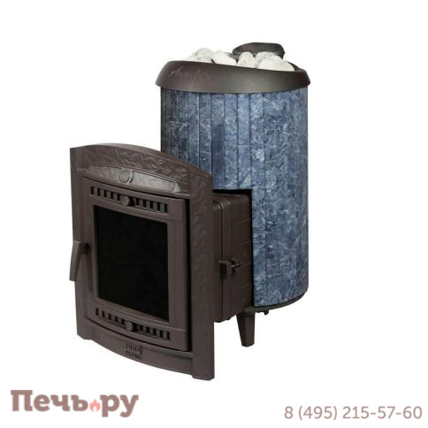 Банная печь Прометалл Атмосфера L+ с облицовкой наборные ламели фото 7