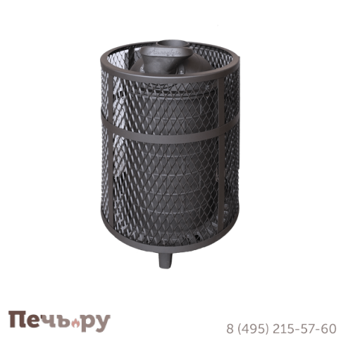 Банная печь Прометалл Атмосфера L с сеткой нержавейкой фото 12
