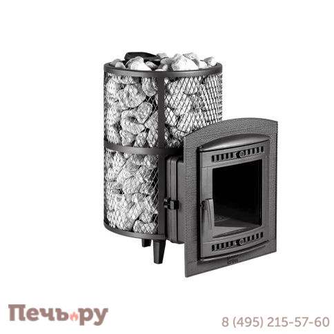 Банная печь Прометалл Атмосфера L с сеткой нержавейкой фото 15