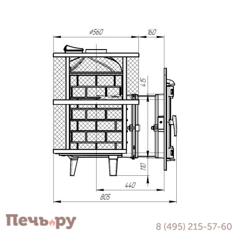 Банная печь Прометалл Атмосфера L+ сетка нержавейка фото 23