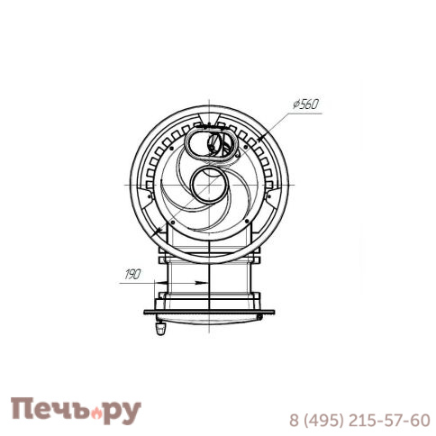 Банная печь Прометалл Атмосфера-М (Мини) с сеткой фото 11
