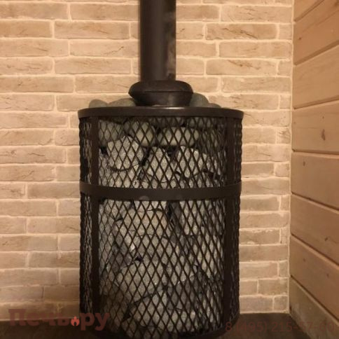 Банная печь Прометалл Атмосфера-М (Мини) с сеткой фото 25