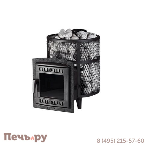 Банная печь Прометалл Атмосфера М (Мини) с сеткой нержавейкой фото