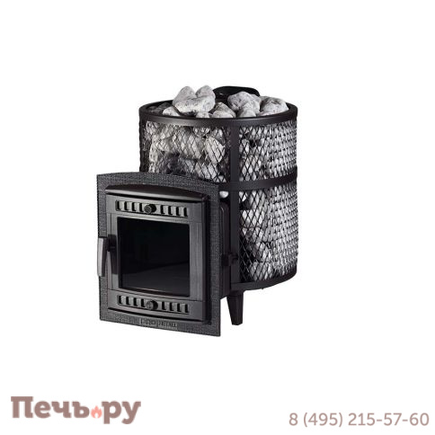 Банная печь Прометалл Атмосфера М+ сетка нержавейка фото