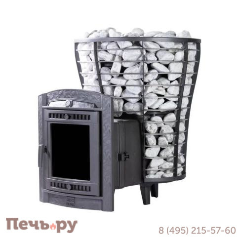 Банная печь Прометалл Атмосфера V Сетка нержавейка фото