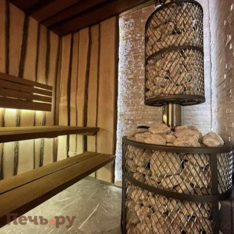 Банная печь Прометалл Атмосфера XL КТТ с сеткой нержавейкой фото 11