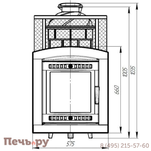 Банная печь Прометалл Атмосфера XL КТТ с сеткой нержавейкой фото 2