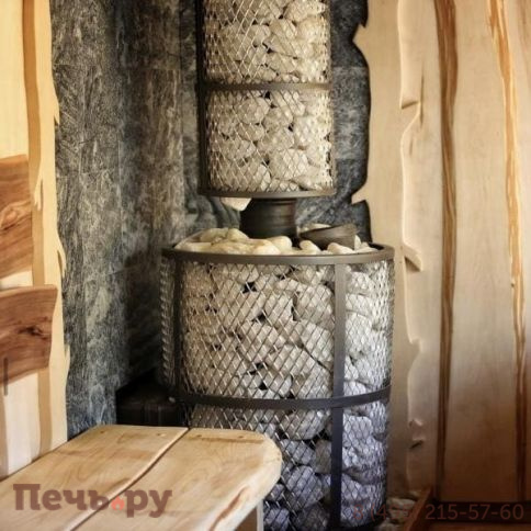 Банная печь Прометалл Атмосфера XL КТТ с сеткой нержавейкой фото 9