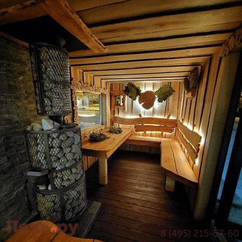 Банная печь Прометалл Атмосфера XL (Про) с сеткой нержавейкой фото 13