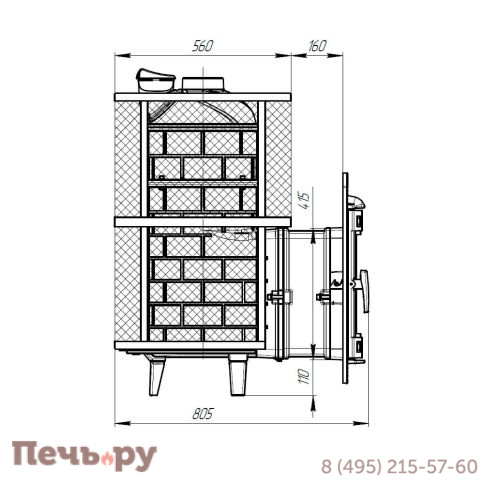 Банная печь Прометалл Атмосфера XL (Про) с сеткой нержавейкой фото 15