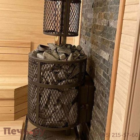 Банная печь Прометалл Атмосфера XL (Про) с сеткой нержавейкой фото 29