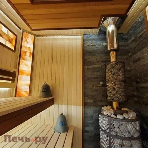 Банная печь Прометалл Атмосфера XL (Про) с сеткой нержавейкой фото 4