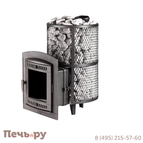 Банная печь Прометалл Атмосфера XL (Про) с сеткой нержавейкой фото