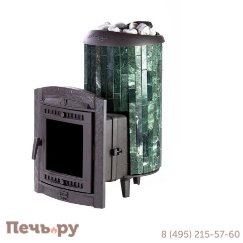 Банная Печь Прометалл Атмосфера XL в ламелях фото