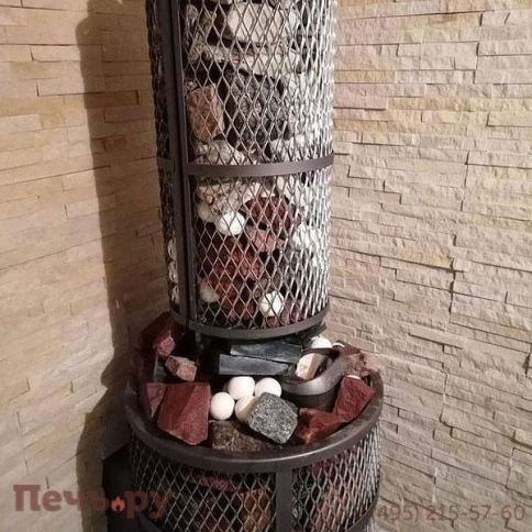 Банная печь Прометалл Атмосфера XXL с сеткой из нержавеющей стали фото 28