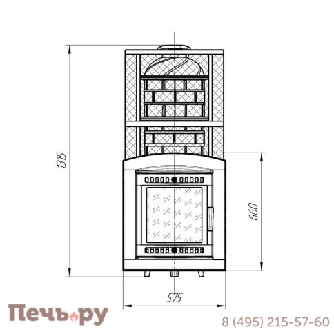 Банная печь Прометалл Атмосфера XXL с сеткой из нержавеющей стали фото 6