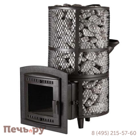 Банная печь Прометалл Атмосфера XXL с сеткой из нержавеющей стали фото