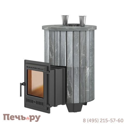 Банная печь Эверест Steam Master 30 Чугун Ламель Талькохлорит S-20 фото