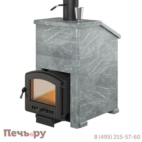 Банная печь Везувий Легенда Ретро 224 в облицовке Президент фото