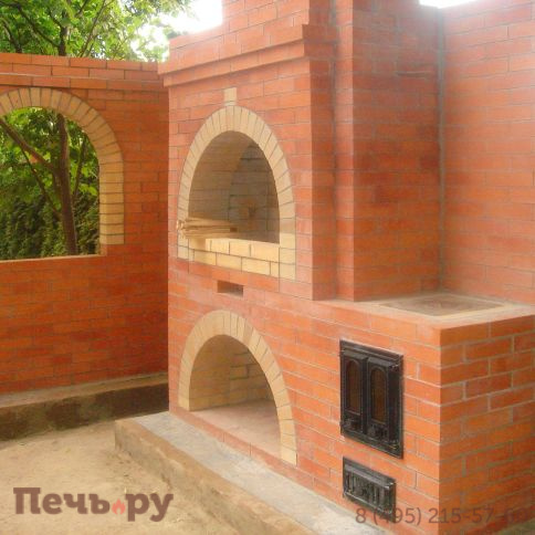 Барбекю угловой комплекс из кирпича, арт. 254226 фото 3