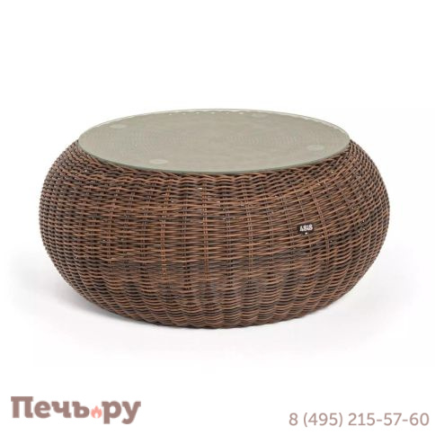 Барселона 4SiS журнальный столик из искусственного ротанга, цвет соломенный фото